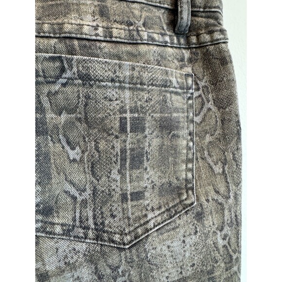 HAUTE HIPPIE Jeans - 27 - NWT - 5 Pocket - Green/Brown/Grey Python - Picture 4 of 5